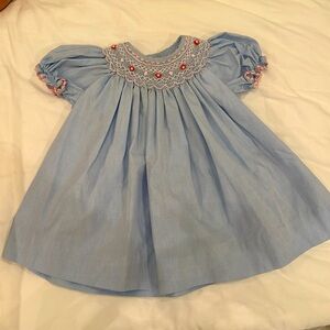 Petite Ami EUC smocked blue dress